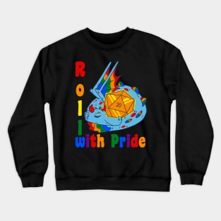 Roll with pride Gaymer LGTBQ Pride Crewneck Sweatshirt